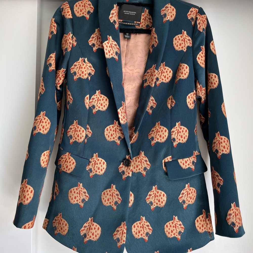Scotch & Soda Snow Leopard Blazer size XS